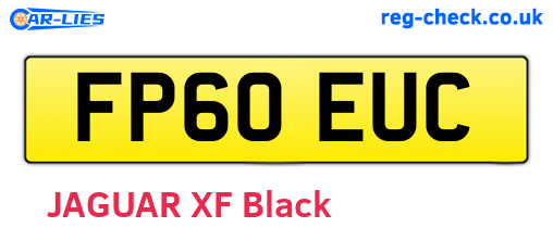 FP60EUC are the vehicle registration plates.