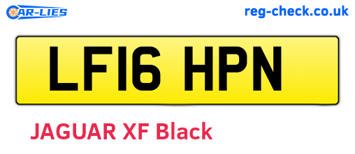 LF16HPN are the vehicle registration plates.