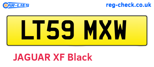 LT59MXW are the vehicle registration plates.