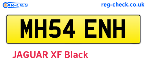 MH54ENH are the vehicle registration plates.