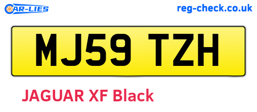 MJ59TZH are the vehicle registration plates.