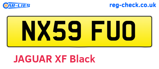 NX59FUO are the vehicle registration plates.