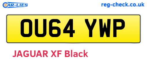 OU64YWP are the vehicle registration plates.