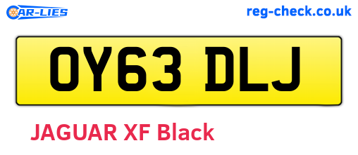 OY63DLJ are the vehicle registration plates.