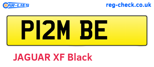 P12MBE are the vehicle registration plates.