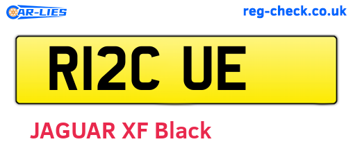R12CUE are the vehicle registration plates.