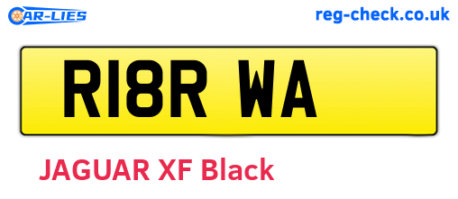 R18RWA are the vehicle registration plates.