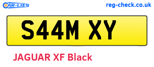 S44MXY are the vehicle registration plates.
