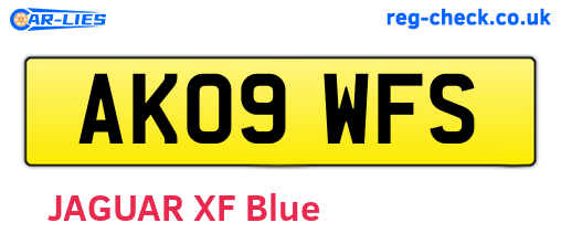 AK09WFS are the vehicle registration plates.
