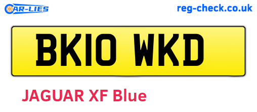 BK10WKD are the vehicle registration plates.
