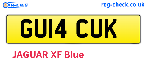GU14CUK are the vehicle registration plates.