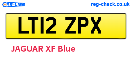 LT12ZPX are the vehicle registration plates.