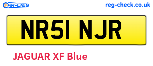 NR51NJR are the vehicle registration plates.