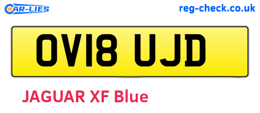 OV18UJD are the vehicle registration plates.