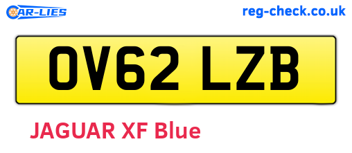 OV62LZB are the vehicle registration plates.
