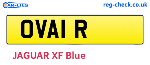 OVA1R are the vehicle registration plates.