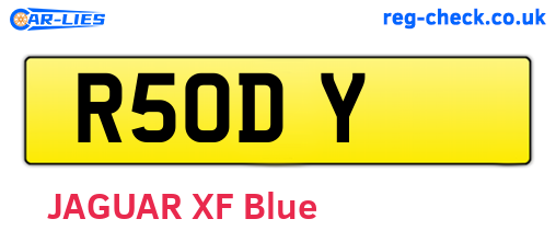 R5ODY are the vehicle registration plates.