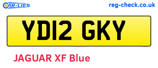 YD12GKY are the vehicle registration plates.