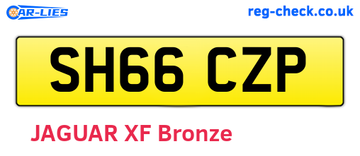 SH66CZP are the vehicle registration plates.