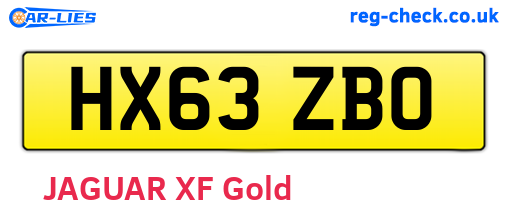 HX63ZBO are the vehicle registration plates.