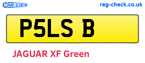 P5LSB are the vehicle registration plates.