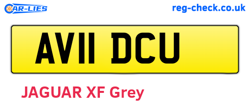 AV11DCU are the vehicle registration plates.