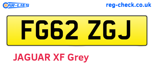 FG62ZGJ are the vehicle registration plates.