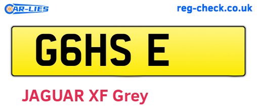 G6HSE are the vehicle registration plates.