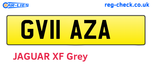 GV11AZA are the vehicle registration plates.