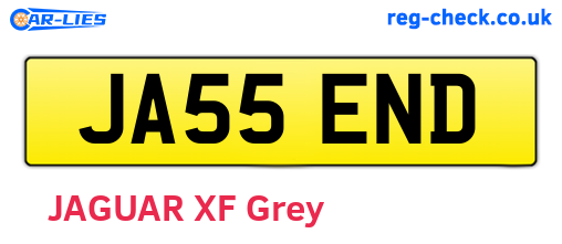 JA55END are the vehicle registration plates.