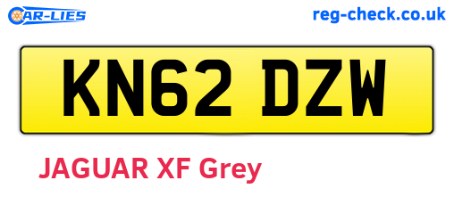 KN62DZW are the vehicle registration plates.