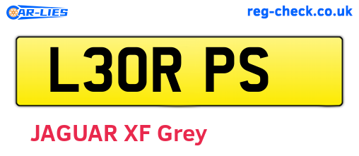 L30RPS are the vehicle registration plates.