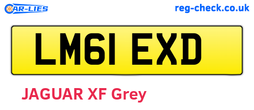 LM61EXD are the vehicle registration plates.