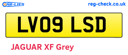 LV09LSD are the vehicle registration plates.