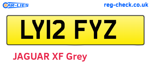 LY12FYZ are the vehicle registration plates.