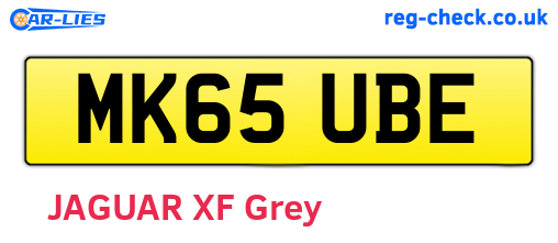 MK65UBE are the vehicle registration plates.