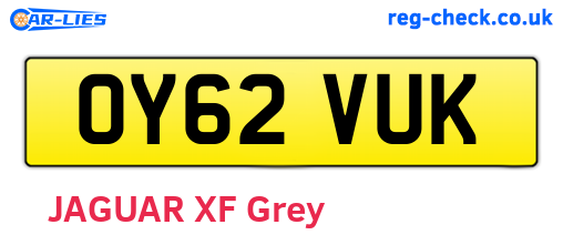 OY62VUK are the vehicle registration plates.