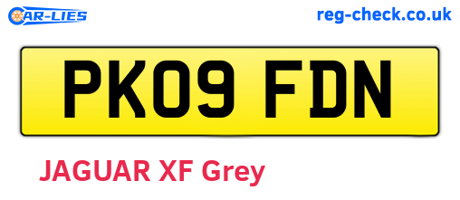 PK09FDN are the vehicle registration plates.