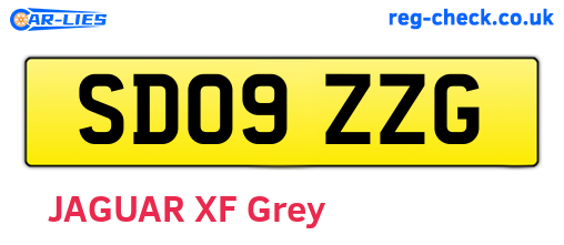 SD09ZZG are the vehicle registration plates.