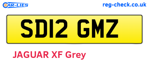 SD12GMZ are the vehicle registration plates.