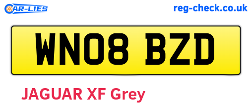 WN08BZD are the vehicle registration plates.
