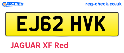 EJ62HVK are the vehicle registration plates.