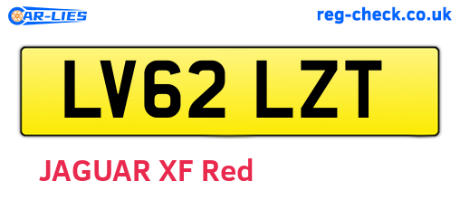 LV62LZT are the vehicle registration plates.