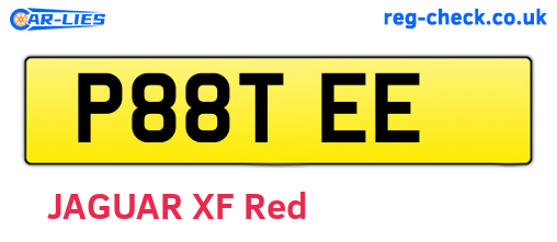 P88TEE are the vehicle registration plates.