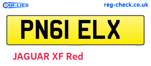 PN61ELX are the vehicle registration plates.