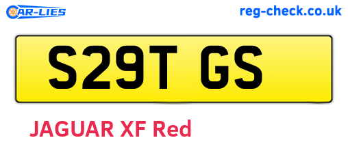 S29TGS are the vehicle registration plates.