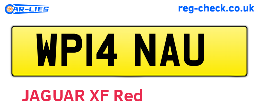 WP14NAU are the vehicle registration plates.