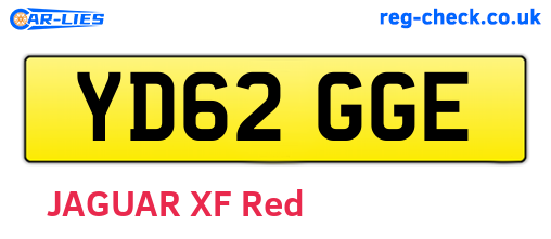 YD62GGE are the vehicle registration plates.