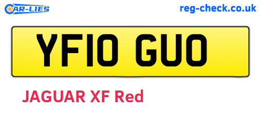 YF10GUO are the vehicle registration plates.