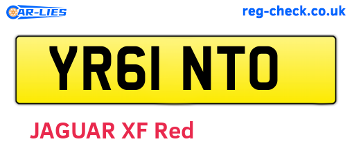 YR61NTO are the vehicle registration plates.